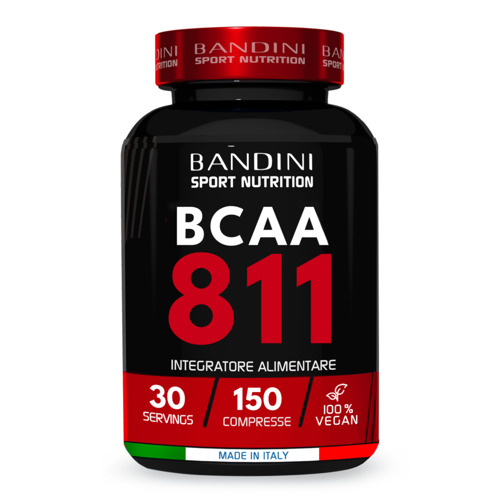 Bandini BCAA 2:1:1 150 Compresse Con Vitamina B1 E B6, Aminoacidi Ramificati Italiani, Bodybuilding
