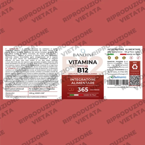 Integratore di Vitamina B12 365