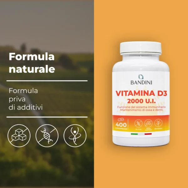 Integratore di Vitamina D3 2000 U.I