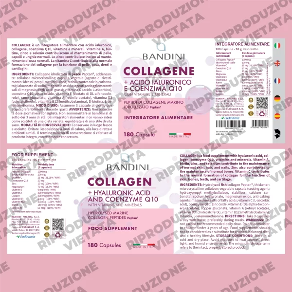 Collagene + Acido Ialuronico 180 Cps It.pt04