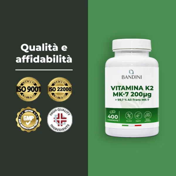 Integratore di Vitamina K2 MK7