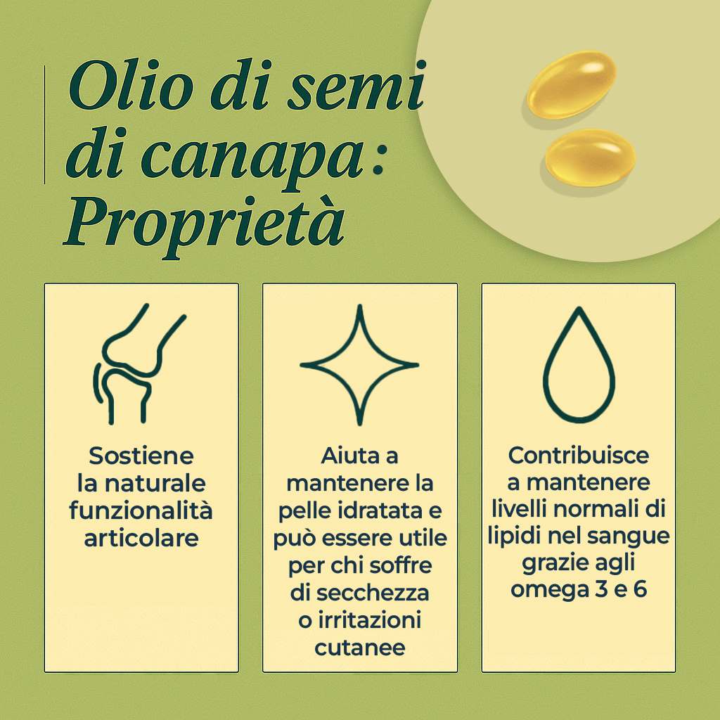 Olio Di Semi Di Canapa Benefici