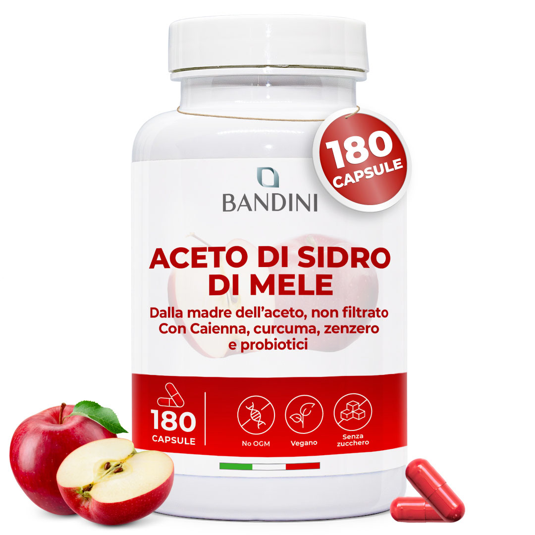 Aceto di sidro di mele 180 capsule BANDINI main