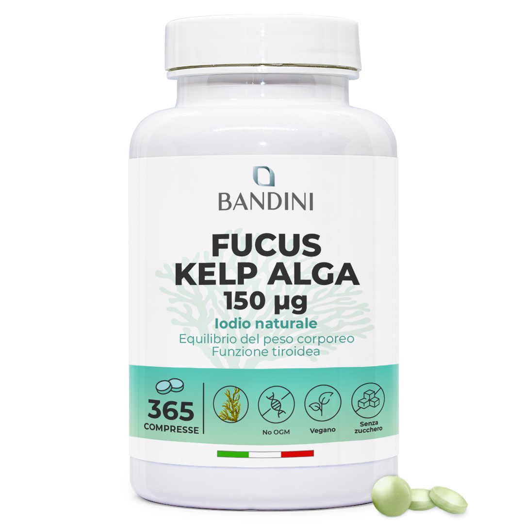 Fucus Kelp Algae 150mcg 365 Compresse BANDINI main