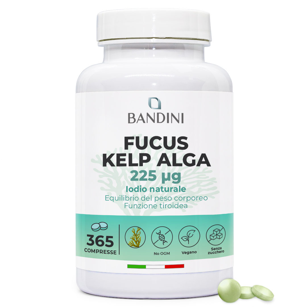 Fucus Kelp Algae 225mcg 365 Compresse BANDINI main