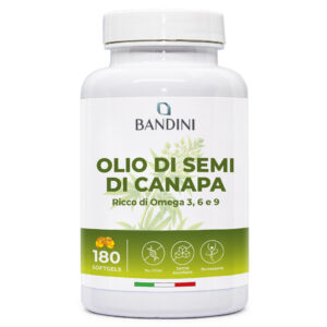 Olio di semi di canapa 180 softgel BANDINI main
