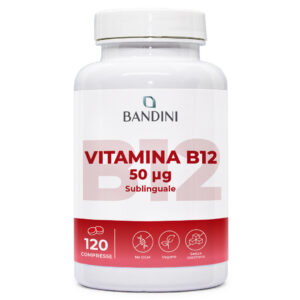 Vitamina B12 sublinguale 120 compresse BANDINI main