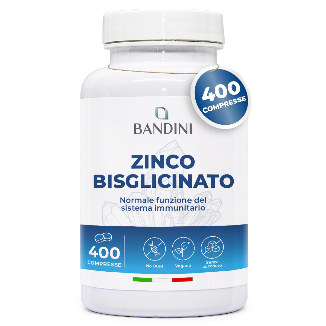Zinco bisglicinato 400 compresse BANDINI main